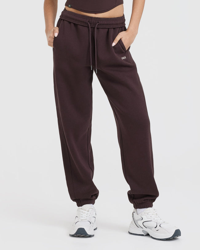 Foundations Joggers | Plum Brown