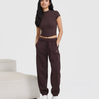 Foundations Joggers | Plum Brown