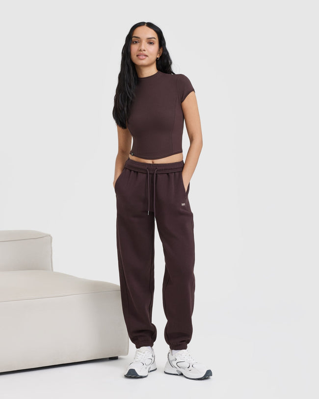 Foundations Joggers | Plum Brown