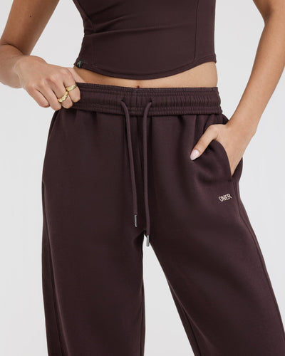 Foundations Joggers | Plum Brown
