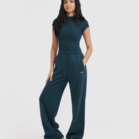 Foundations Straight Leg Joggers | Oil Blue