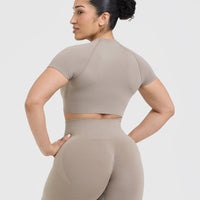 Go To Seamless Fitted Crop Top | Minky