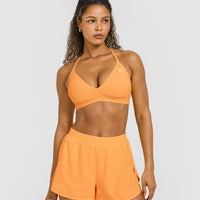 EasyLiftâ„¢ Ultra Minimal V Neck Bralette | Powdered Orange