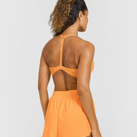 EasyLiftâ„¢ Ultra Minimal V Neck Bralette | Powdered Orange
