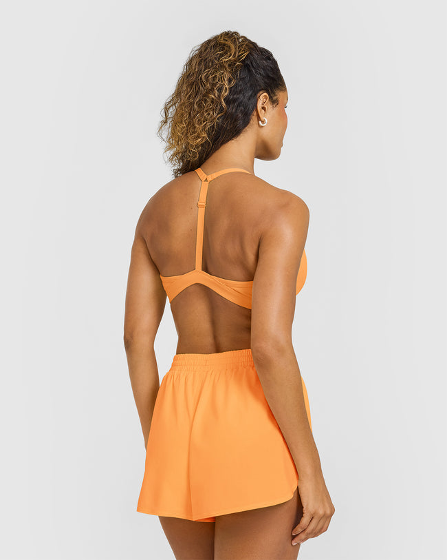 EasyLiftâ„¢ Ultra Minimal V Neck Bralette | Powdered Orange