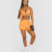 EasyLiftâ„¢ Ultra Minimal V Neck Bralette | Powdered Orange