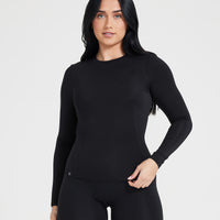 Mellow™ Soft Long Sleeve Top | Black