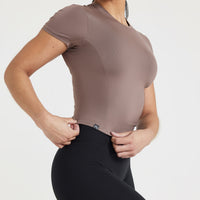 Mellow™ Soft Mid Short Sleeve T-Shirt | Cool Brown