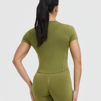 Mellow™ Soft Mid Short Sleeve T-Shirt | Olive Green