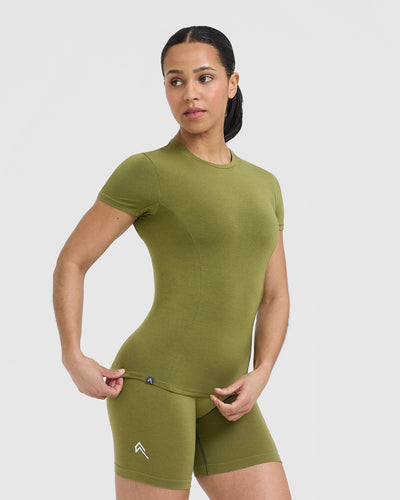 Mellowâ„¢ Soft Short Sleeve T-Shirt | Olive Green