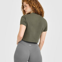 Cotton Relaxed T-Shirt | Alpine Green