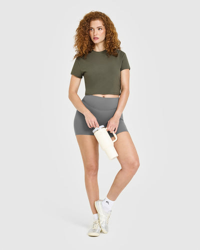Cotton Relaxed T-Shirt | Alpine Green