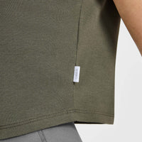 Cotton Relaxed T-Shirt | Alpine Green