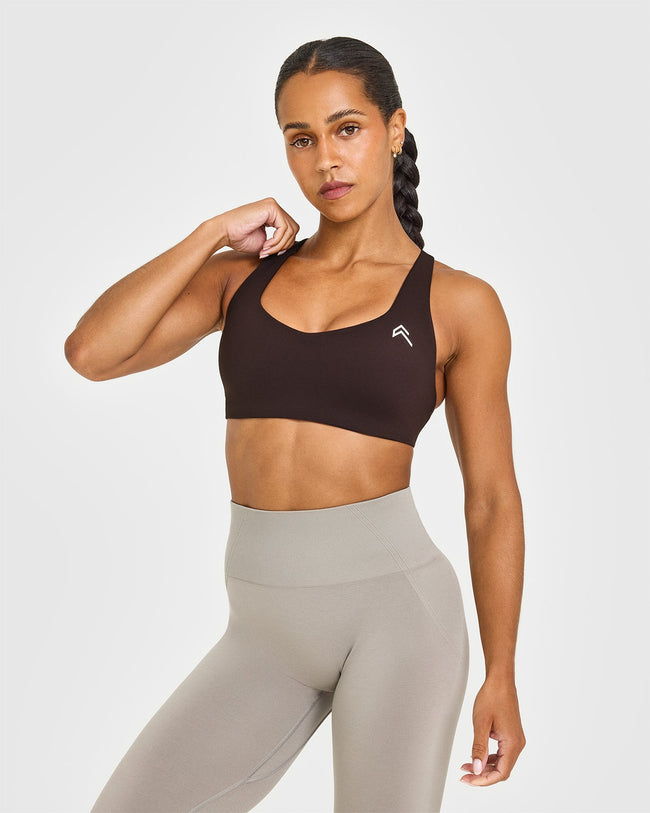 EasyLiftâ„¢ Cross Back Sports Bra | 70% Cocoa
