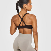 EasyLiftâ„¢ Cross Back Sports Bra | 70% Cocoa