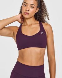 EasyLiftâ„¢ Cross Back Sports Bra | Blackberry Purple