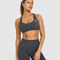 EasyLiftâ„¢ Cross Back Sports Bra | Coal