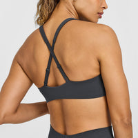 EasyLiftâ„¢ Cross Back Sports Bra | Coal