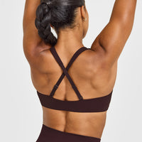 EasyLiftâ„¢ Cross Back Sports Bra | Plum Brown