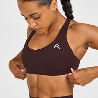 EasyLiftâ„¢ Cross Back Sports Bra | Plum Brown