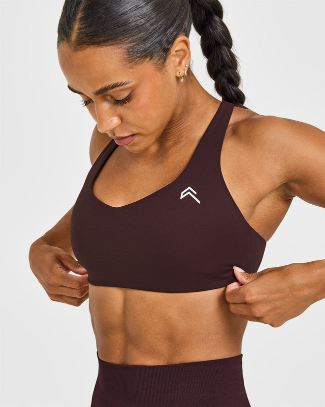 EasyLiftâ„¢ Cross Back Sports Bra | Plum Brown