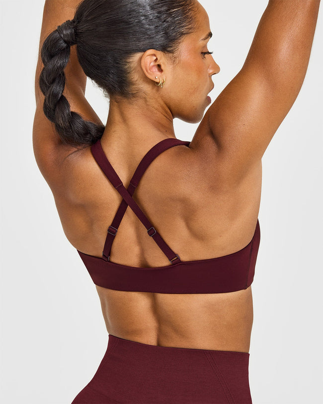 EasyLiftâ„¢ Cross Back Sports Bra | Rosewood
