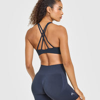 EasyLiftâ„¢ High Neck Sports Bra | True Blue