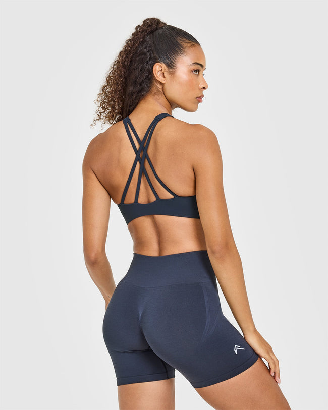 EasyLiftâ„¢ High Neck Sports Bra | True Blue