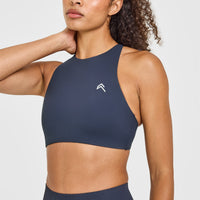 EasyLiftâ„¢ High Neck Sports Bra | True Blue