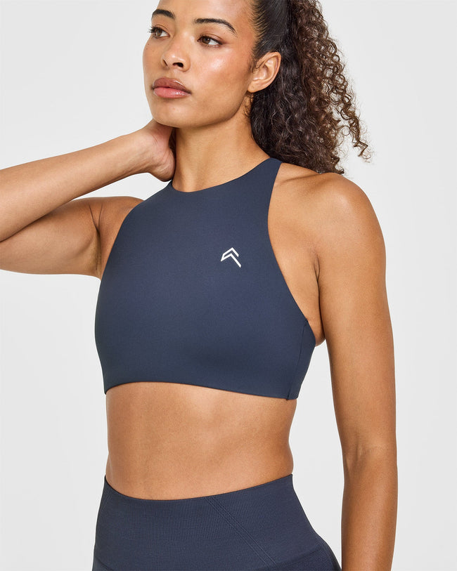 EasyLiftâ„¢ High Neck Sports Bra | True Blue