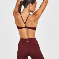 EasyLiftâ„¢ Ultra Minimal Bralette with White Logo | Rosewood