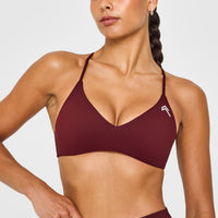 EasyLiftâ„¢ Ultra Minimal Bralette with White Logo | Rosewood