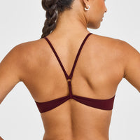 EasyLiftâ„¢ Ultra Minimal Bralette with White Logo | Rosewood
