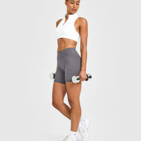 EasyLiftâ„¢ Zip High Neck Sports Bra | White