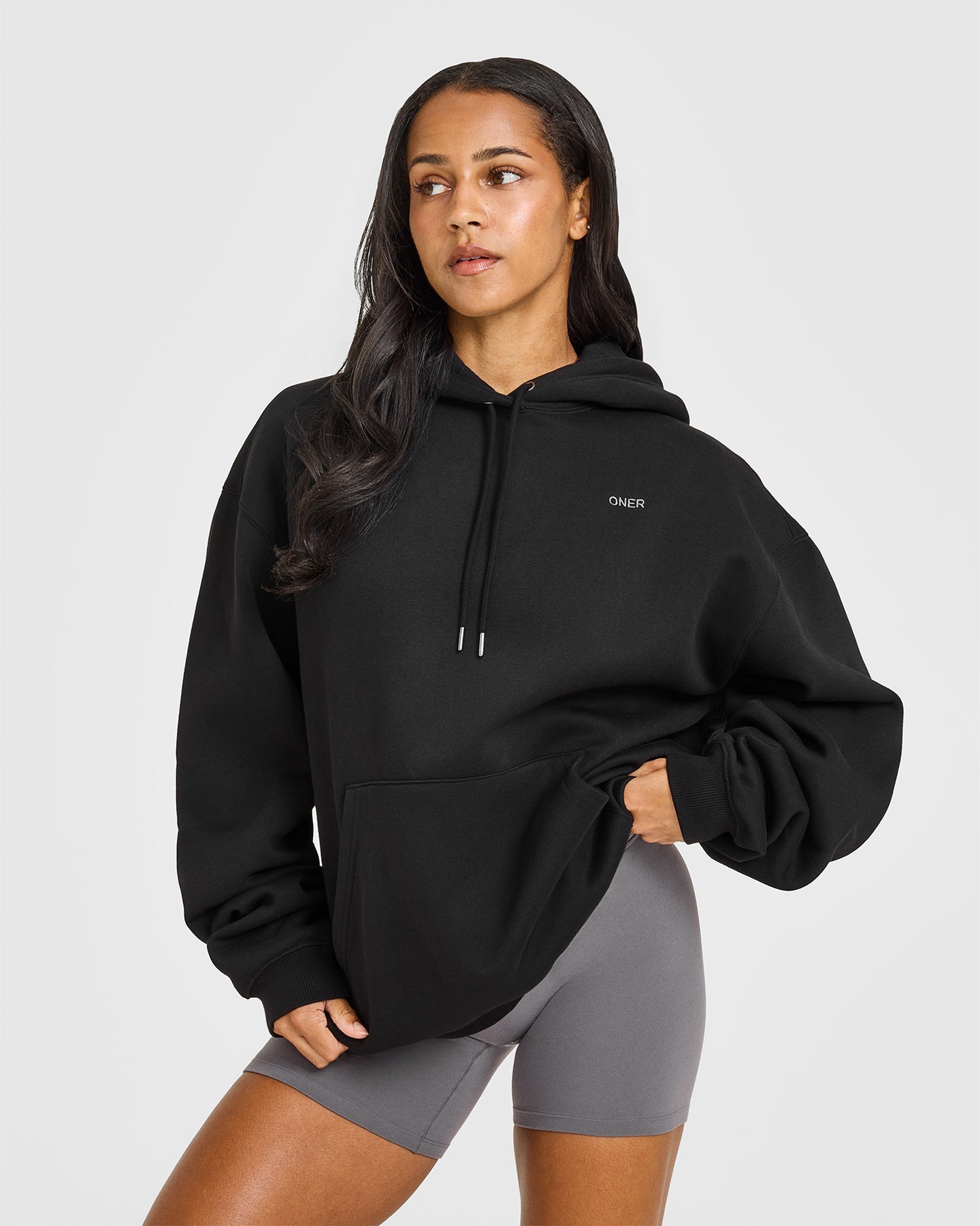 Foundations Oversized Hoodie | Black
