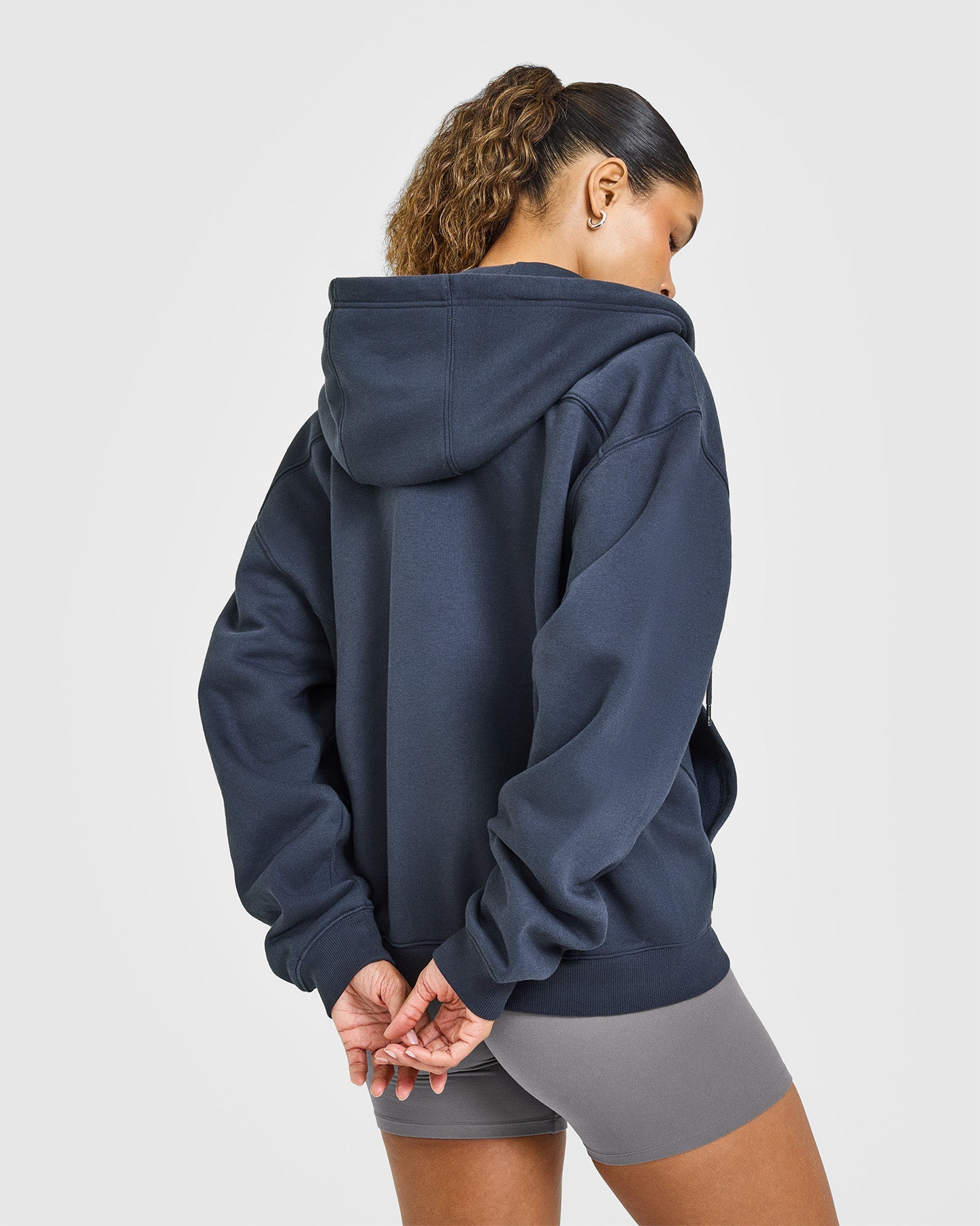 Foundations Zip Through Hoodie | True Blue