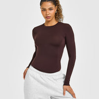 Mellow™ Soft Long Sleeve Top | Plum Brown