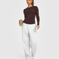 Mellow™ Soft Long Sleeve Top | Plum Brown