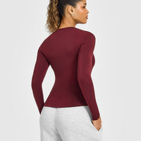 Mellow™ Soft Long Sleeve Top | Rosewood