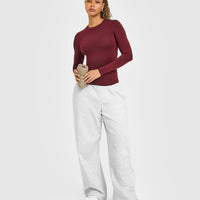Mellow™ Soft Long Sleeve Top | Rosewood