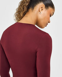 Mellow™ Soft Long Sleeve Top | Rosewood