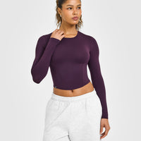 Mellow™ Soft Mid Long Sleeve Top | Blackberry Purple