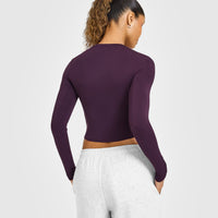 Mellow™ Soft Mid Long Sleeve Top | Blackberry Purple