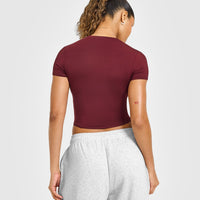Mellow™ Soft Mid Short Sleeve T-Shirt | Rosewood