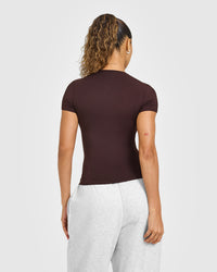 Mellow™ Soft Short Sleeve T-Shirt | Plum Brown