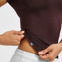 Mellow™ Soft Short Sleeve T-Shirt | Plum Brown