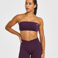 Unified Micro Bandeau Bralette | Blackberry Purple