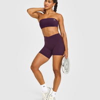 Unified Micro Bandeau Bralette | Blackberry Purple