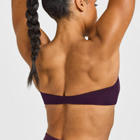 Unified Micro Bandeau Bralette | Blackberry Purple