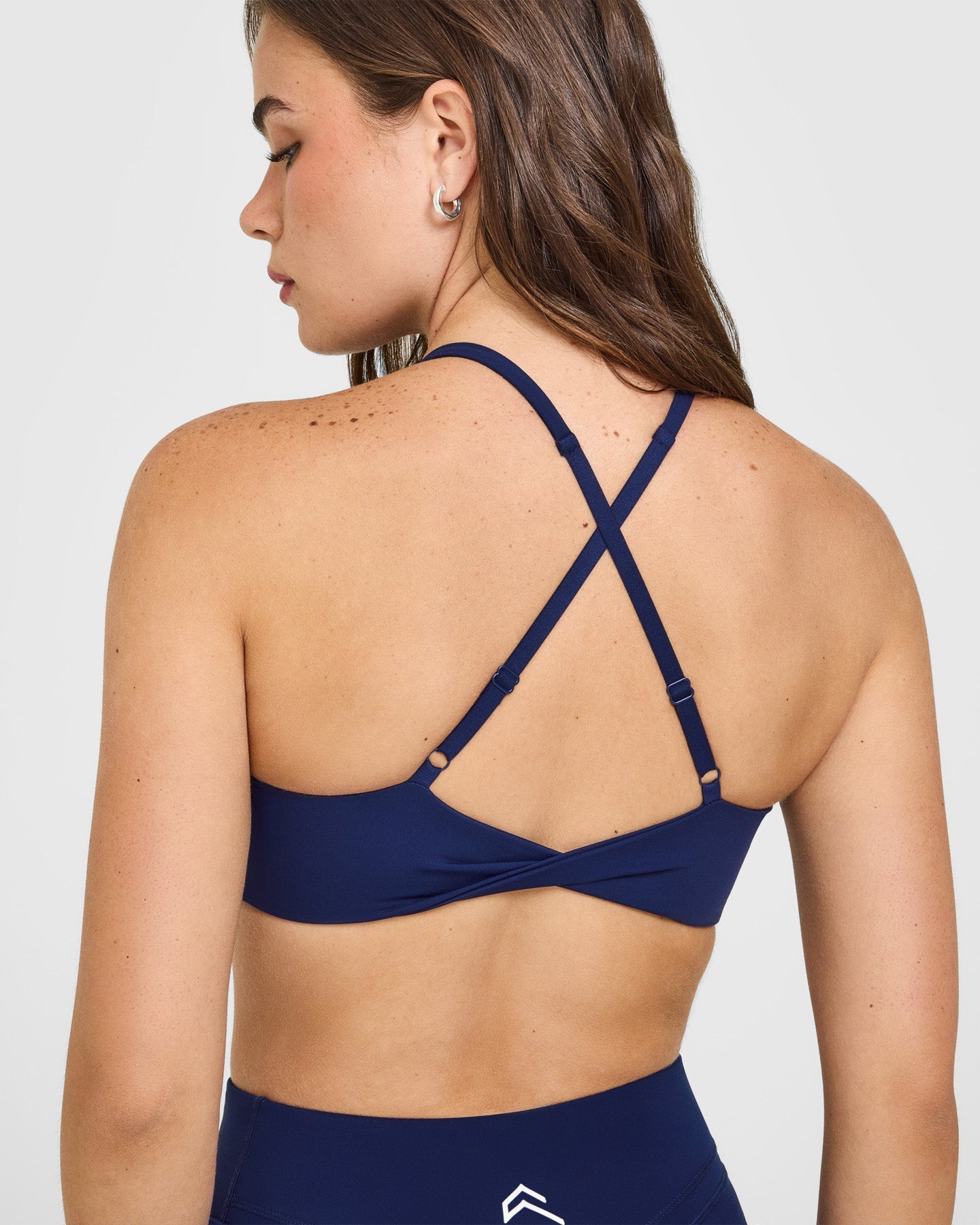 Unified Micro Bralette White Logo | Midnight